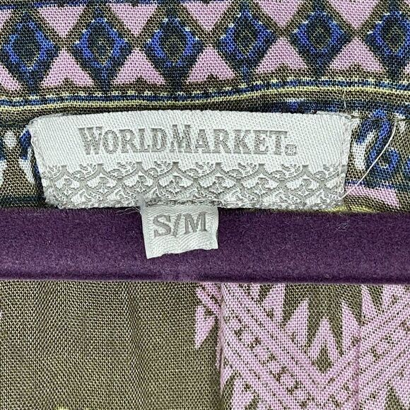 World Market Dress Geometric Aztec Pattern Long Sleeve Size Small/Medium - Picture 4 of 7